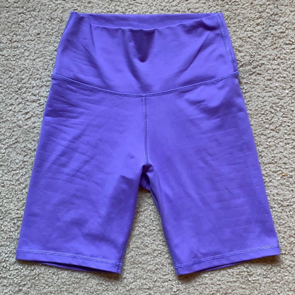 Purple aerie biker shorts